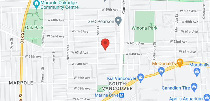 map of 563 W 63RD AVENUE